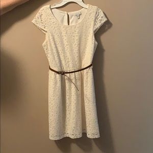 white lace dress